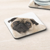 Pug Puppy Dog Cocktail Drink Onderzetter set (Linkerzijde)
