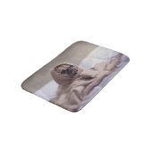 Pug puppy Dog Keuken in een warme handdoekje Badmat (Gekanteld)