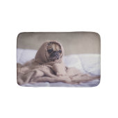 Pug puppy Dog Keuken in een warme handdoekje Badmat (Voorkant)