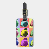 Pug Puppy Dog Love Hearts Bagagelabel (Voorkant verticaal)