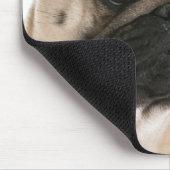 Pug Puppy Dog Paars Heart LoveMousepad Muismat (Hoek)