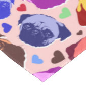 Pug Puppy Dog PopArt Retro Style Tafelkleed (Gekanteld)