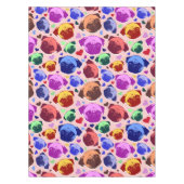 Pug Puppy Dog PopArt Retro Style Tafelkleed (Voorkant)
