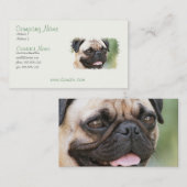Pug Puppy Dog Visitekaartje (Voorkant / Achterkant)