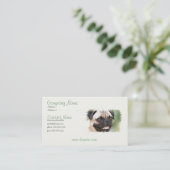 Pug Puppy Dog Visitekaartje (Staand voorkant)