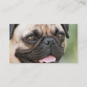 Pug Puppy Dog Visitekaartje (Achterkant)