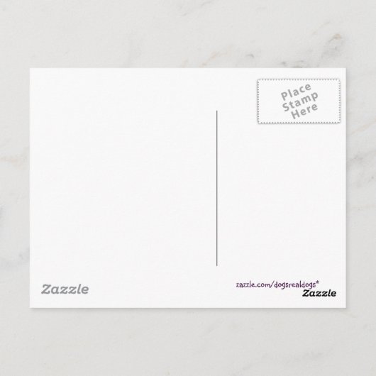 Pug Puppy Face Briefkaart (Achterkant)