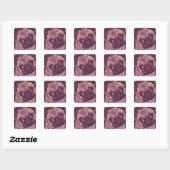 Pug Puppy Gezicht Stickers (Vel)