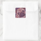 Pug Puppy Gezicht Stickers (Tas)
