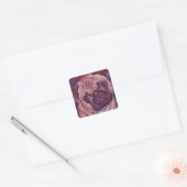 Pug Puppy Gezicht Stickers (Envelop)