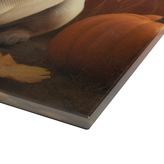 Pug Puppy Herfst Delight Pompoen Snijplank (Hoek)