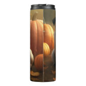 Pug Puppy Herfst Delight Pompoen Thermosbeker (Achterkant)