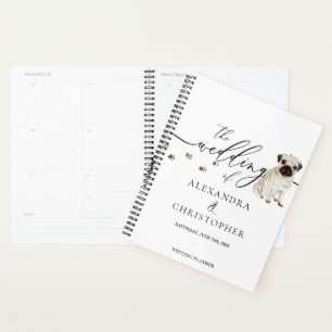 PUG puppy hond liefde bruiloft Planner