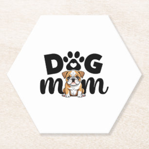 Pug Puppy Hond Moeder Hond Liefhebber Kartonnen Onderzetters