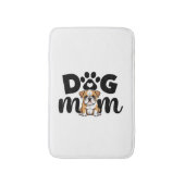 Pug Puppy Honden Moeder Hondenliefhebber Badmat (Voorkant Verticaal)
