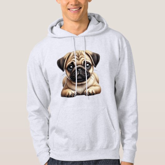 Pug Puppy Hoodie (Voorkant)