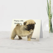 Pug Puppy Kaart (Voorkant)