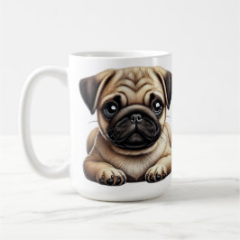 Pug Puppy Koffiemok
