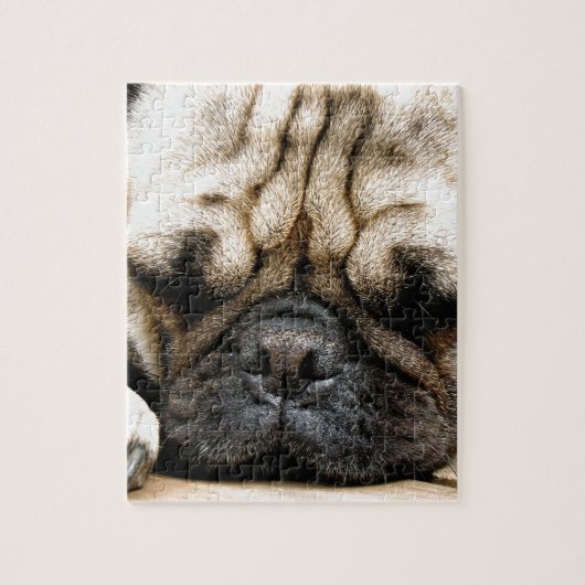 Pug puppy legpuzzel (Verticaal)