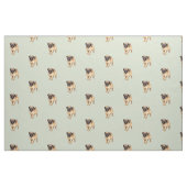 Pug Puppy Love Brushed Cotton Fabric Stof (Fat Quarter)