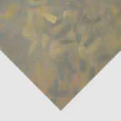 Pug Puppy Mand van Gele Rozen Decoupage Tissuepapier (Detail)