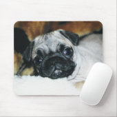 Pug Puppy Mousepad Muismat (Met muis)