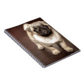 Pug Puppy Notitieboek (Rechterzijde)