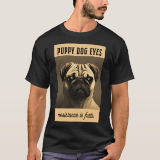 Pug: puppy ogen t-shirt