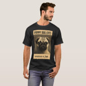 Pug: puppy ogen t-shirt (Voorkant volledig)