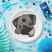 PUG PUPPY PAPIEREN BORDJE (Feest)