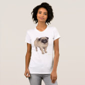 Pug Puppy Petite T-Shirt (Voorkant volledig)