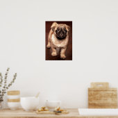 Pug Puppy Poster (Keuken)