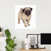 Pug Puppy Print (Thuiskantoor)