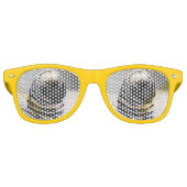 Pug Puppy Retro Zonnebril (Voorkant)