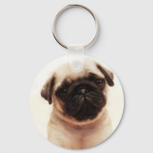 Pug puppy sleutelhanger (Voorkant)