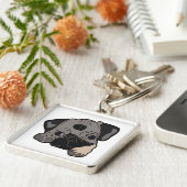 PUG PUPPY SLEUTELHANGER (Zijkant)