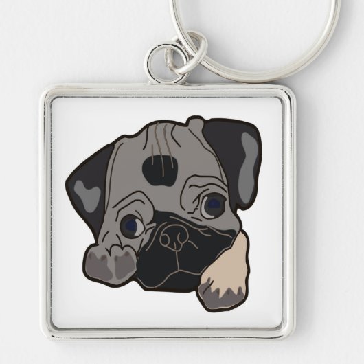 PUG PUPPY SLEUTELHANGER (Voorkant)
