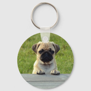 Pug Puppy Sleutelhanger