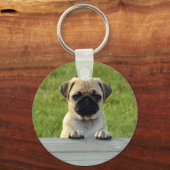Pug Puppy Sleutelhanger (Voorkant)