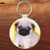 Pug Puppy sleutelhanger (Voorkant)