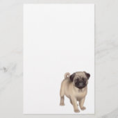 Pug Puppy Stationery Briefpapier (Voorkant)
