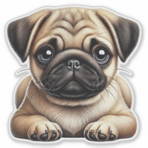 Pug Puppy Sticker