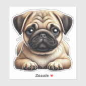 Pug Puppy Sticker (Vel)