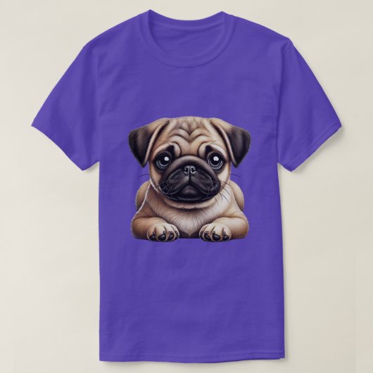 Pug Puppy T-shirt (Design voorkant)