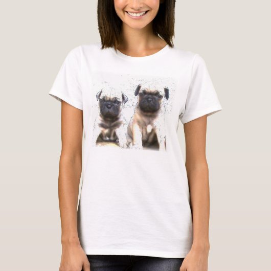 Pug puppy t-shirt (Voorkant)