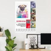 Pug puppy te koop poster sjablonen (Thuiskantoor)