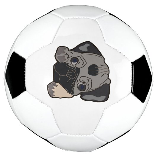 PUG PUPPY VOETBAL (Gedraaid)