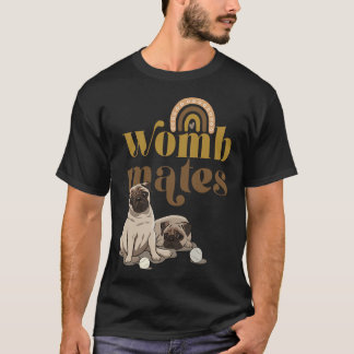 Pug-puppy's - baarmoeder genoten pug-moeder t-shirt
