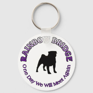 PUG RAINBOW BRIDGE SYMPATHY KECHAIN SLEUTELHANGER