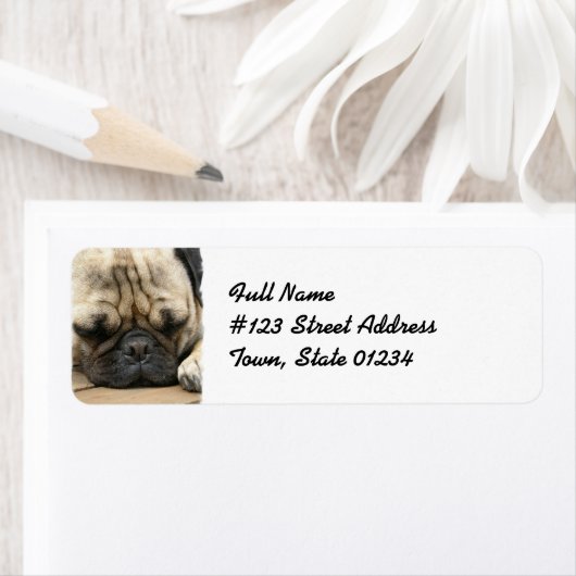 PUG retouradres-mailinglabel Etiket (Insitu)
